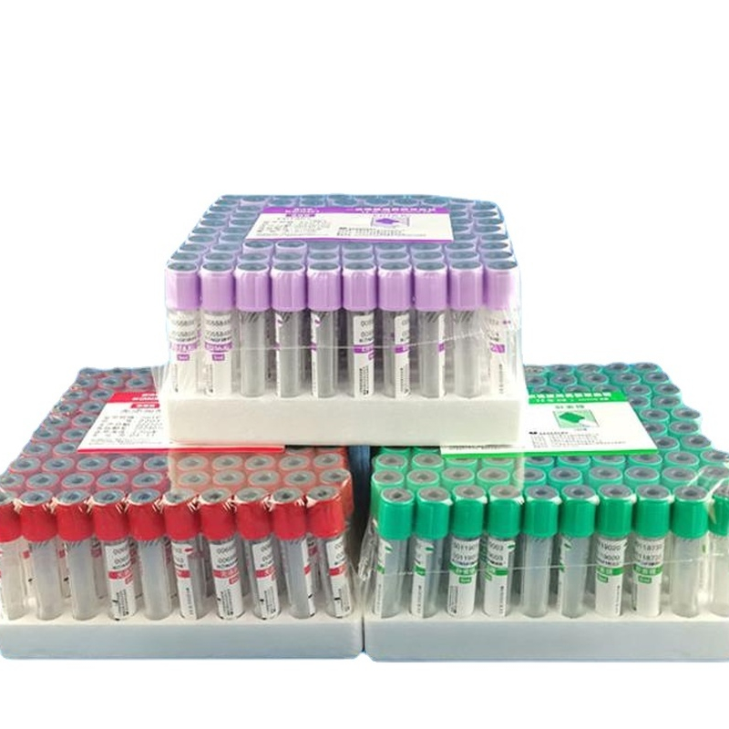 Blood Collection Tube - 100/pcack 使い捨て滅菌真空採血管 EDTA ヘパリンプレーンチューブゲル血清血栓活性化剤凝固チューブ