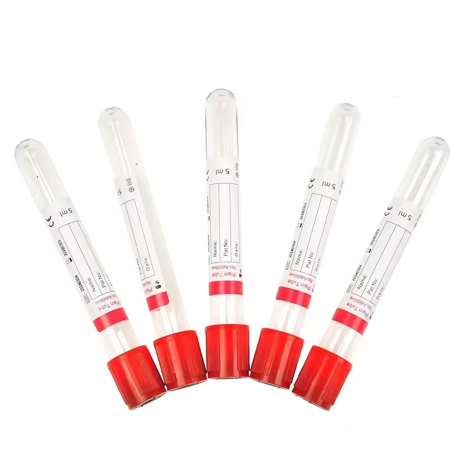 Blood Collection Tube - 100 個 5 ミリリットル/10 ミリリットル使い捨て無添加血液採取チューブ実験室遠心分離血清検出血液採取チューブ