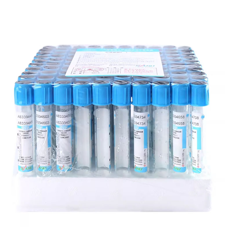 Blood Collection Tube - 100個入り ラボ用使い捨てクエン酸ナトリウム1:9滅菌真空採血管 プラスチックチューブ 10ml 5ml 2ml