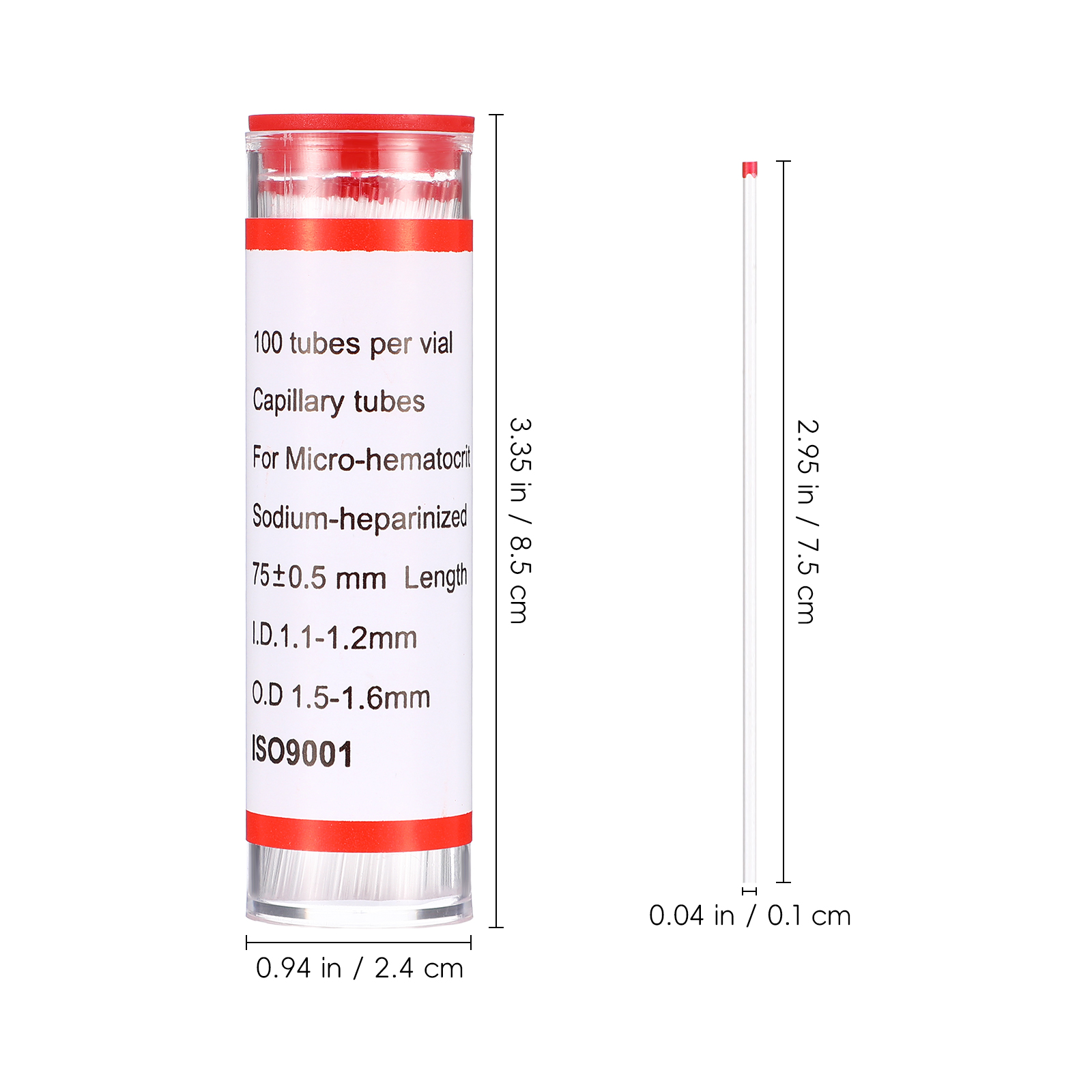 75 ミリメートルガラス毛細管マイクロヘマトクリットチューブ - Blood Collection Tube のレビューと価格