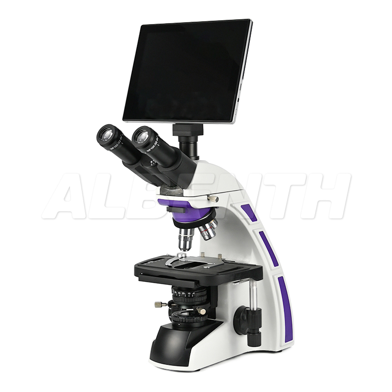 5.0MP 9.7 インチ LCD デジタル三眼実験室用複合 - Medical Lab Video のレビューと価格